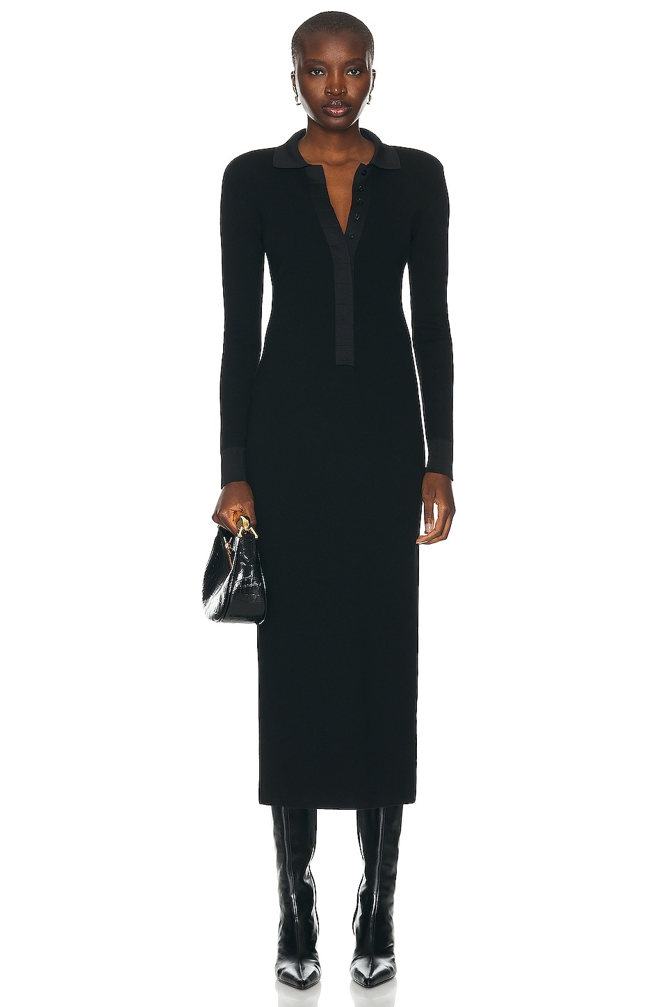 Image 1 of TOM FORD Polo Dress in Black