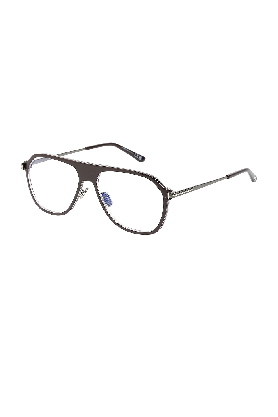 Aviator Optical Eyeglasses in Brown