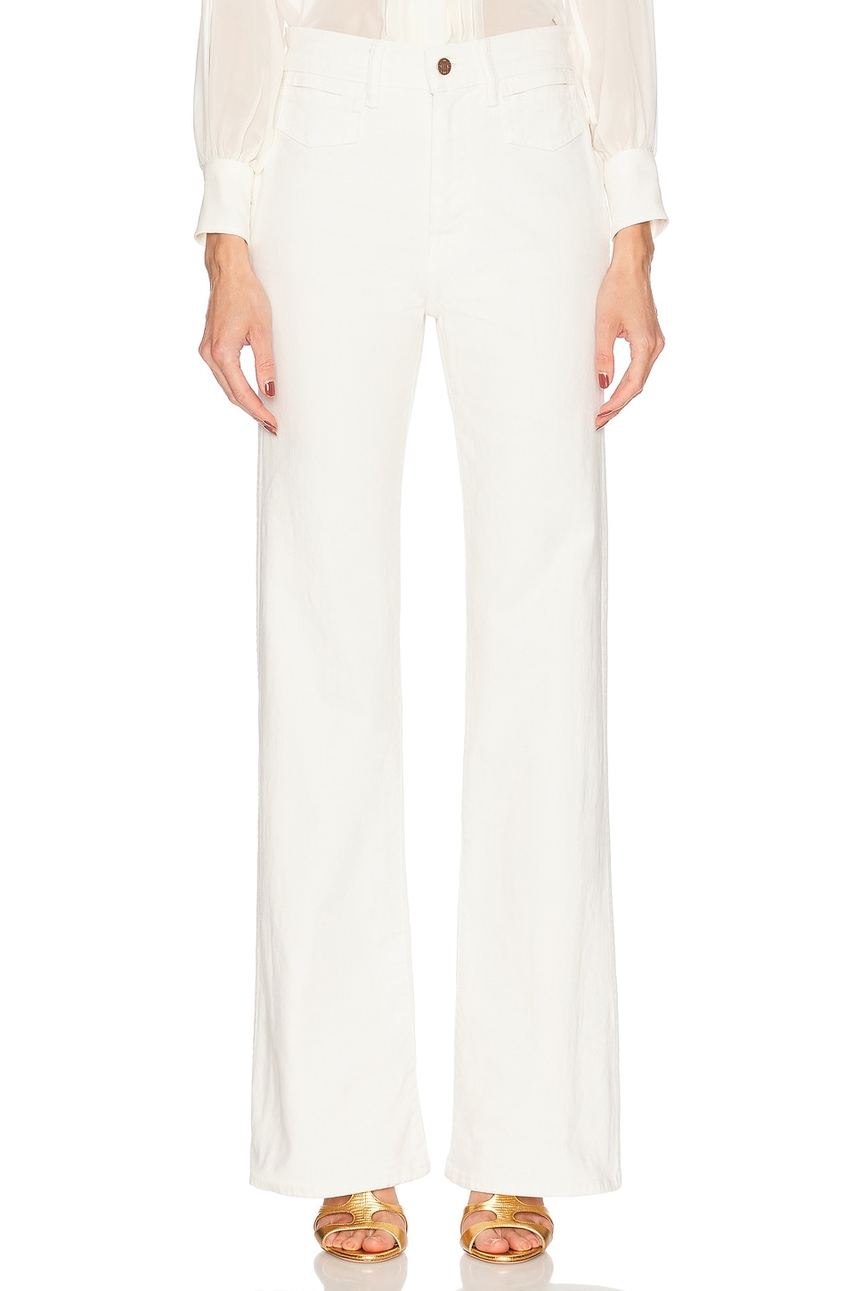Image 1 of TOM FORD Flare Jean in Soft White