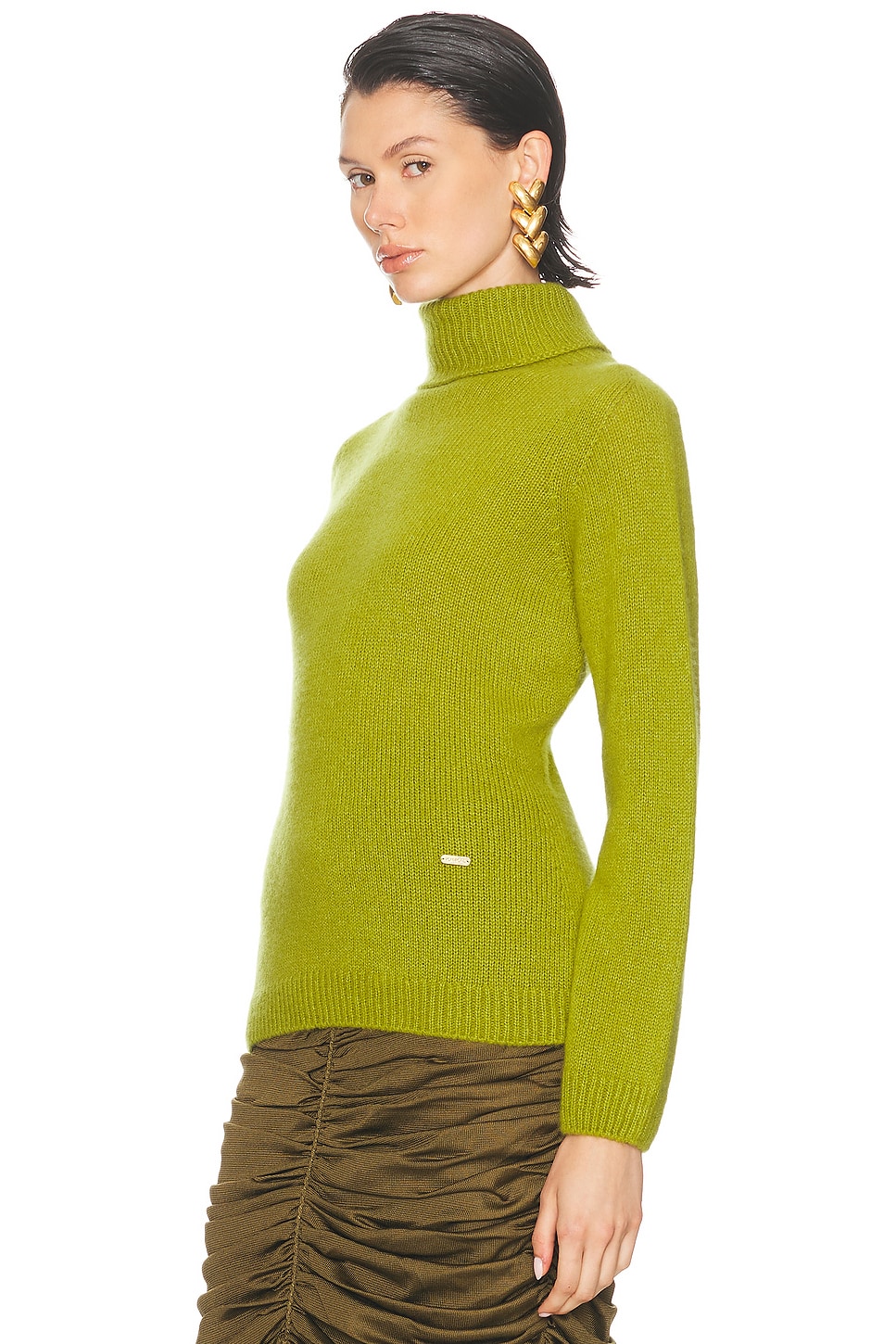 Tom Ford Cashmere Turtleneck Sweater In Green