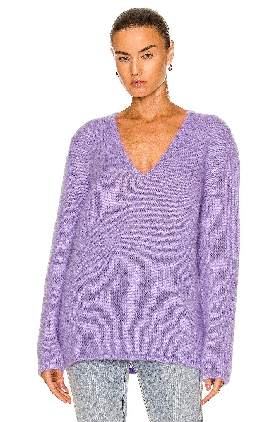 Image 1 of TOM FORD V Neck Sweater in Lilac