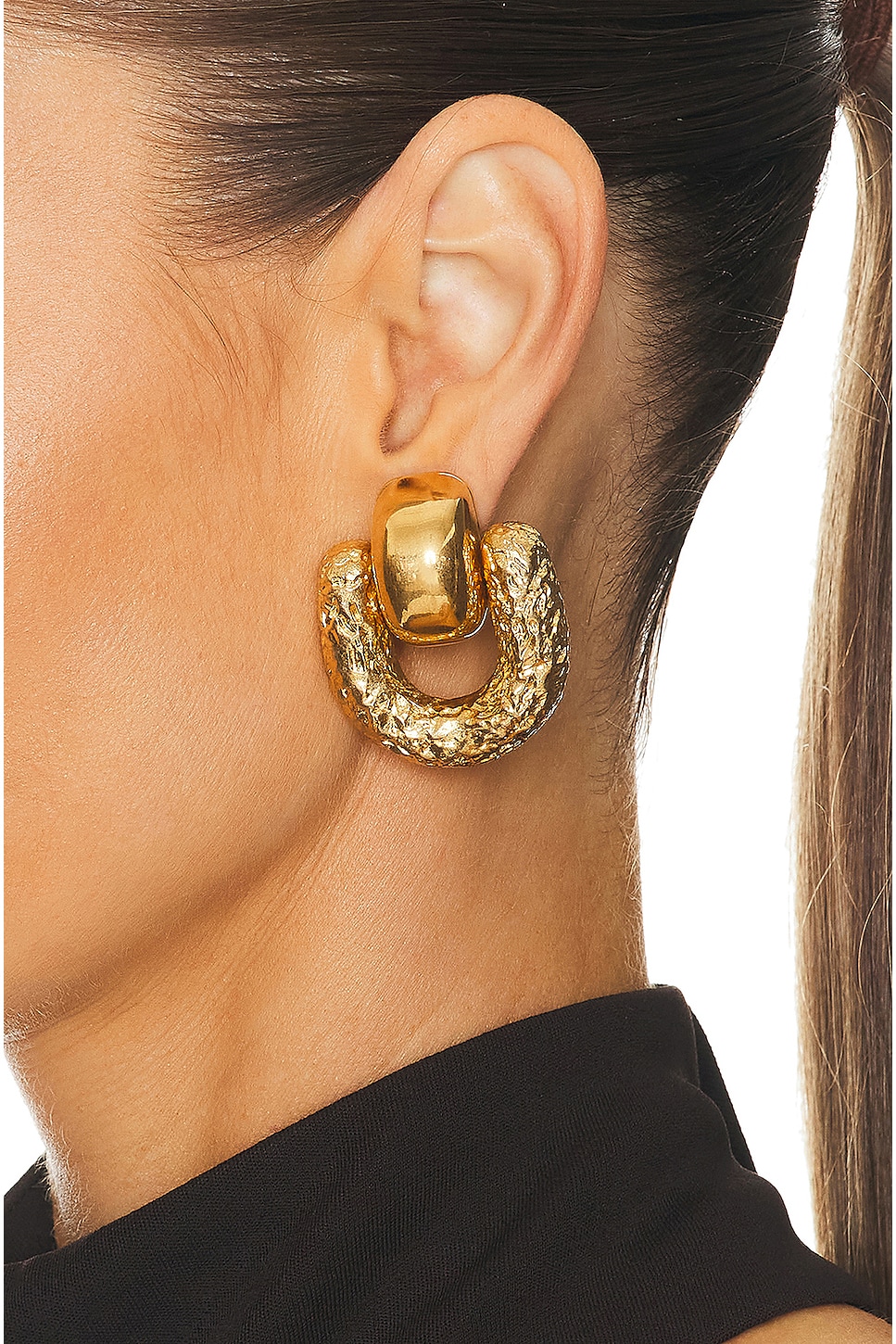 Image 2 of TOM FORD Cosmo Earrings in Vintage Gold
