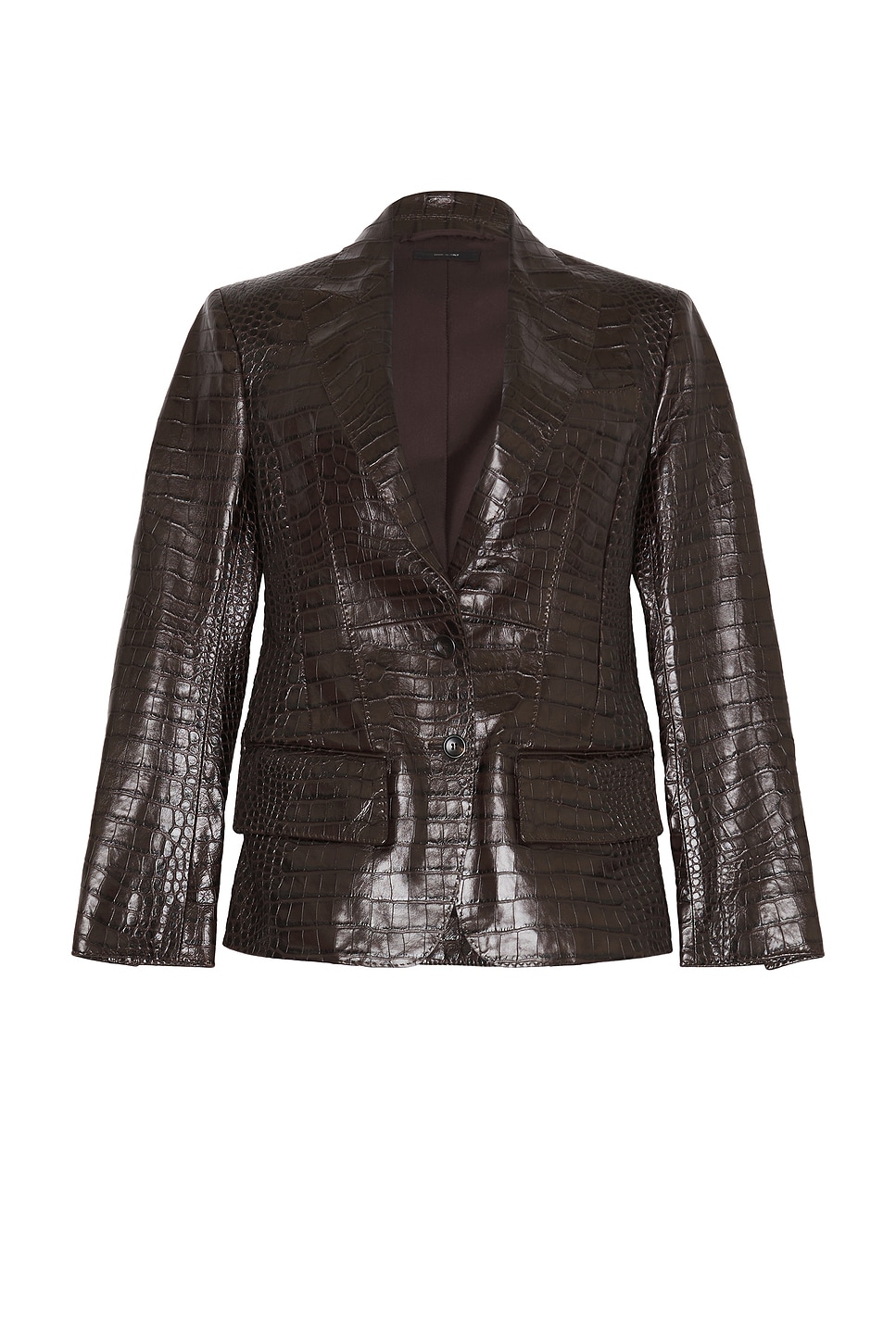 Croco Leather Jacket