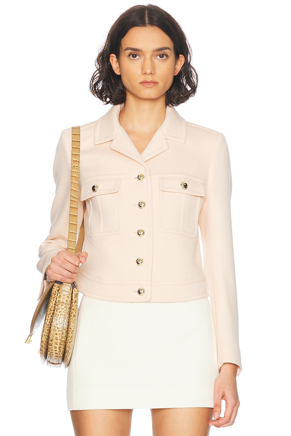 Image 1 of TOM FORD Cropped Safari Jacket in Almost Blush