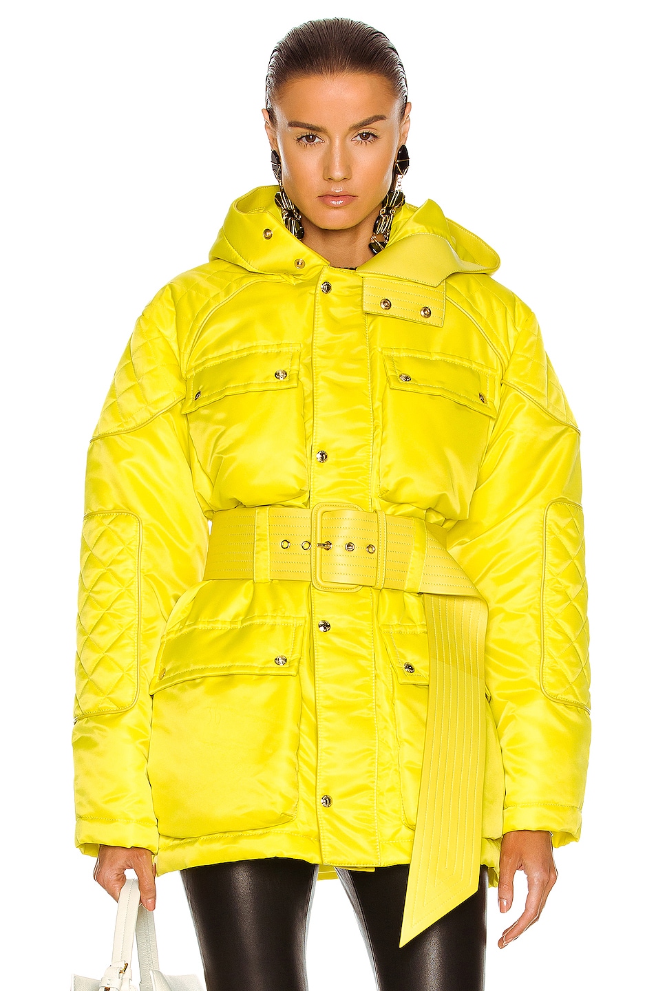 Image 1 of TOM FORD Twill Parka in Acid Yellow