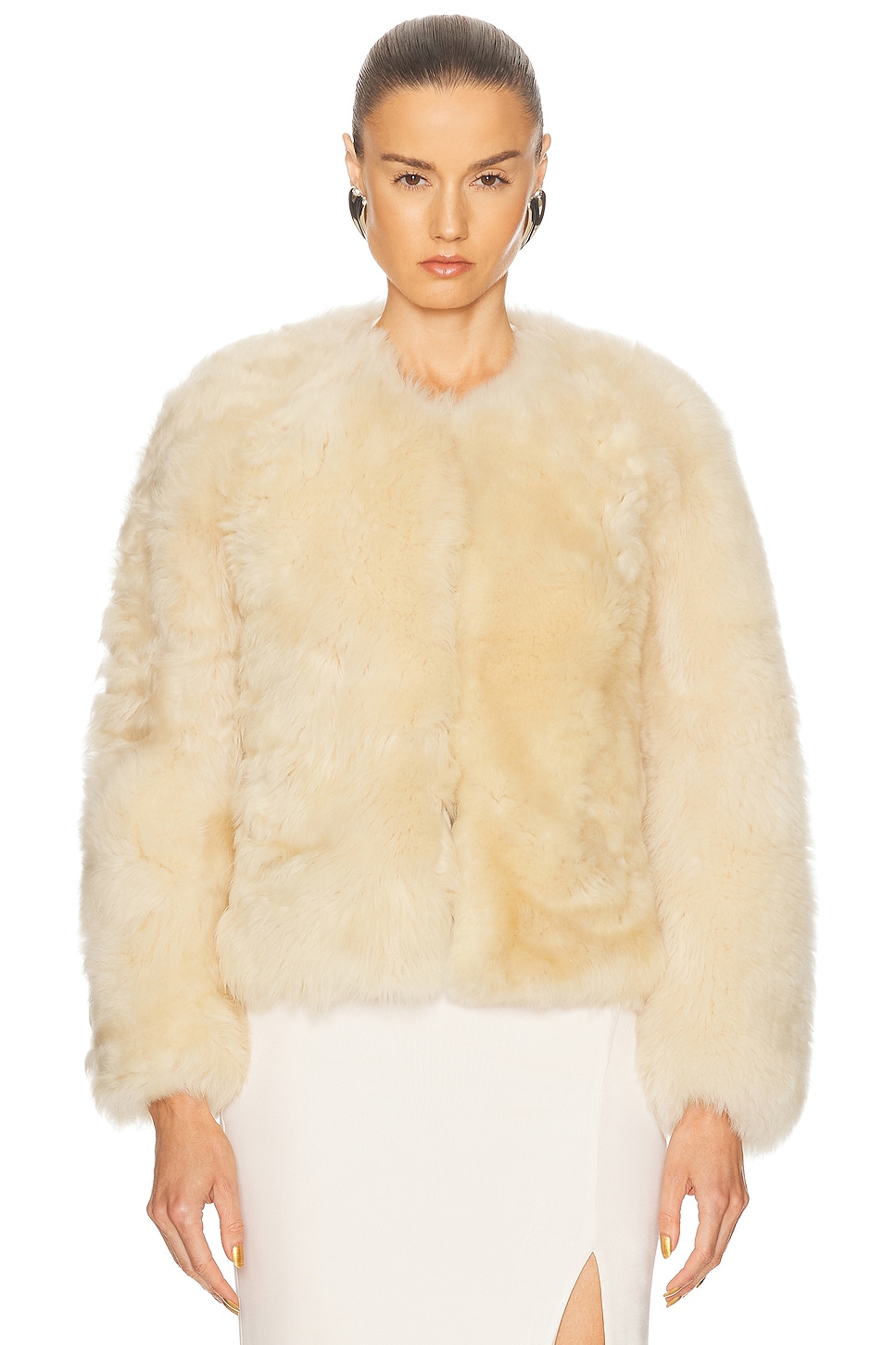 Tom Ford Shearling Collarless Jacket thumbnail