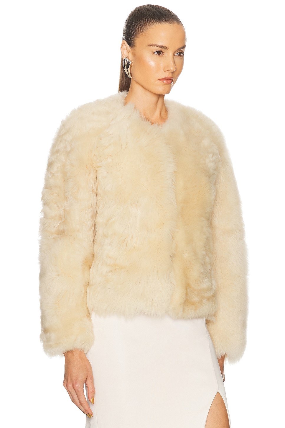 Tom Ford Shearling Collarless Jacket thumbnail
