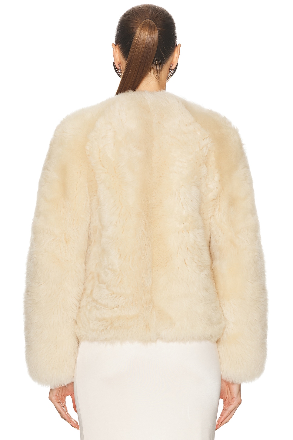 Tom Ford Shearling Collarless Jacket thumbnail