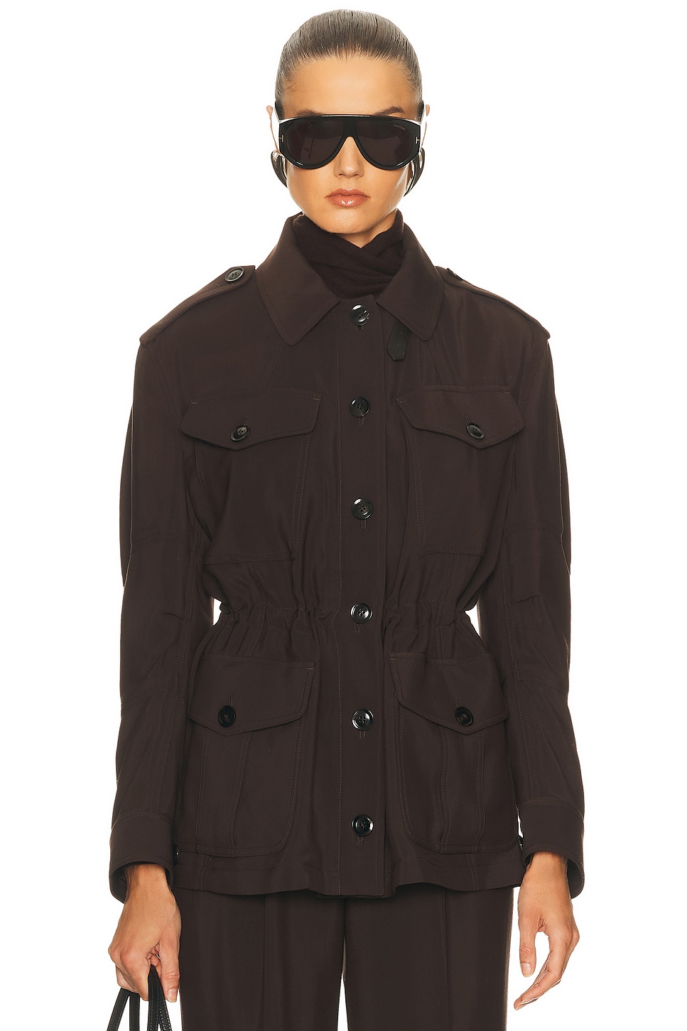 Tailored Field Jacket in Brown