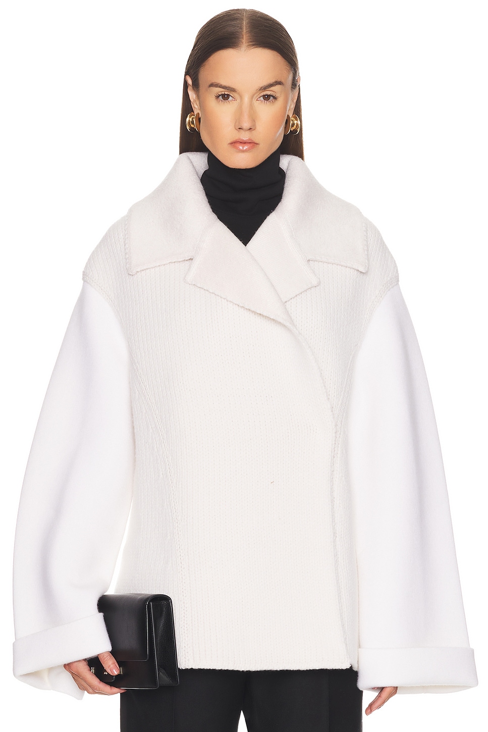 Image 1 of TOM FORD Bespoke Multi Gauge Double Breasted Blazer in Off White
