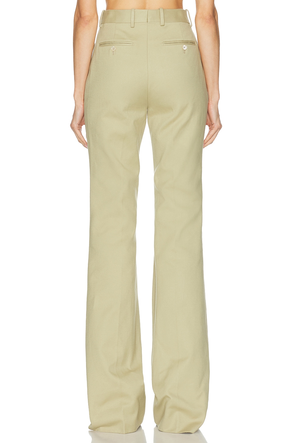 Image 4 of TOM FORD Tailored Wide Leg Pant in Light Honey