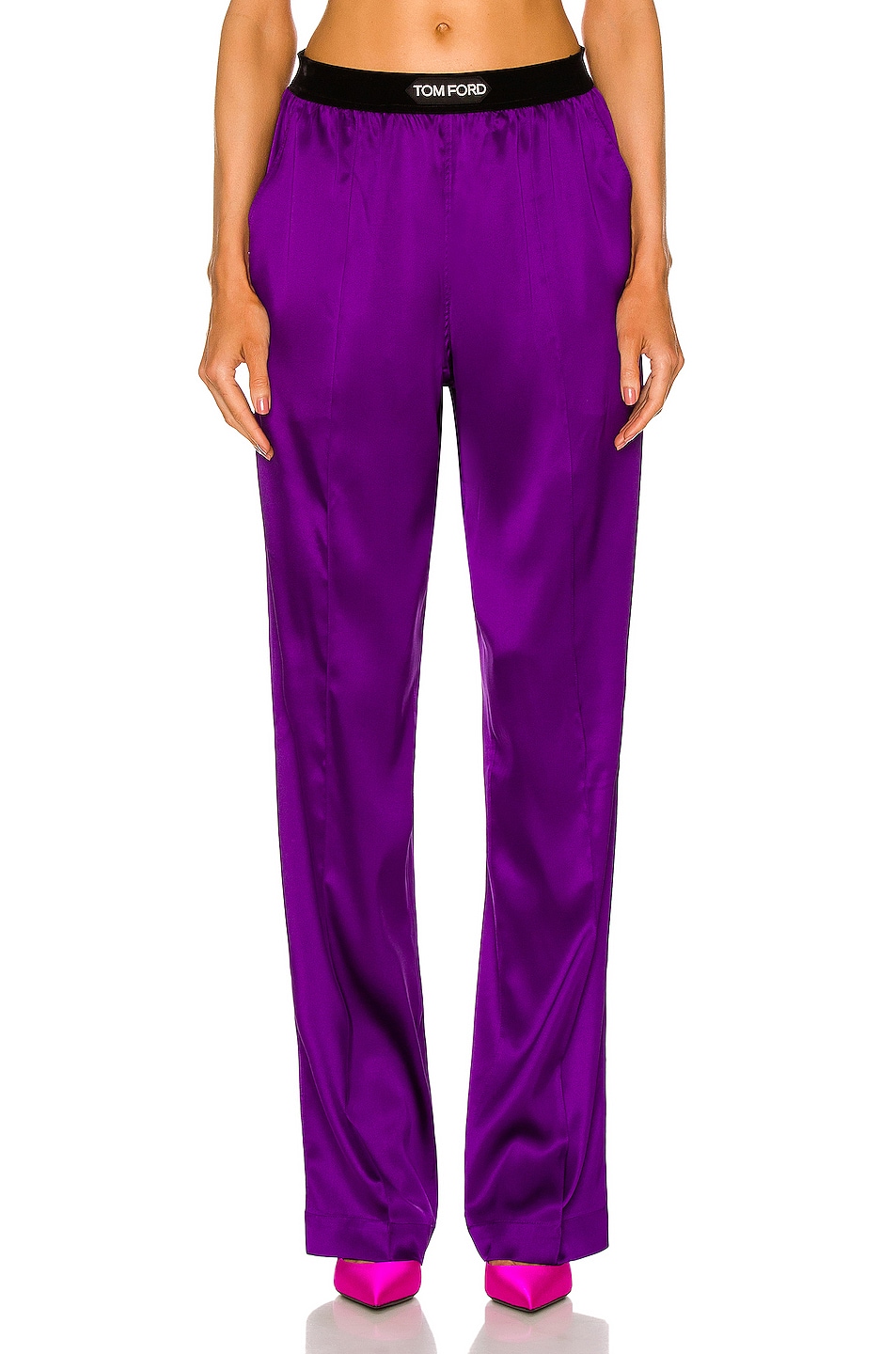 Image 1 of TOM FORD Satin Pant in Amethyst