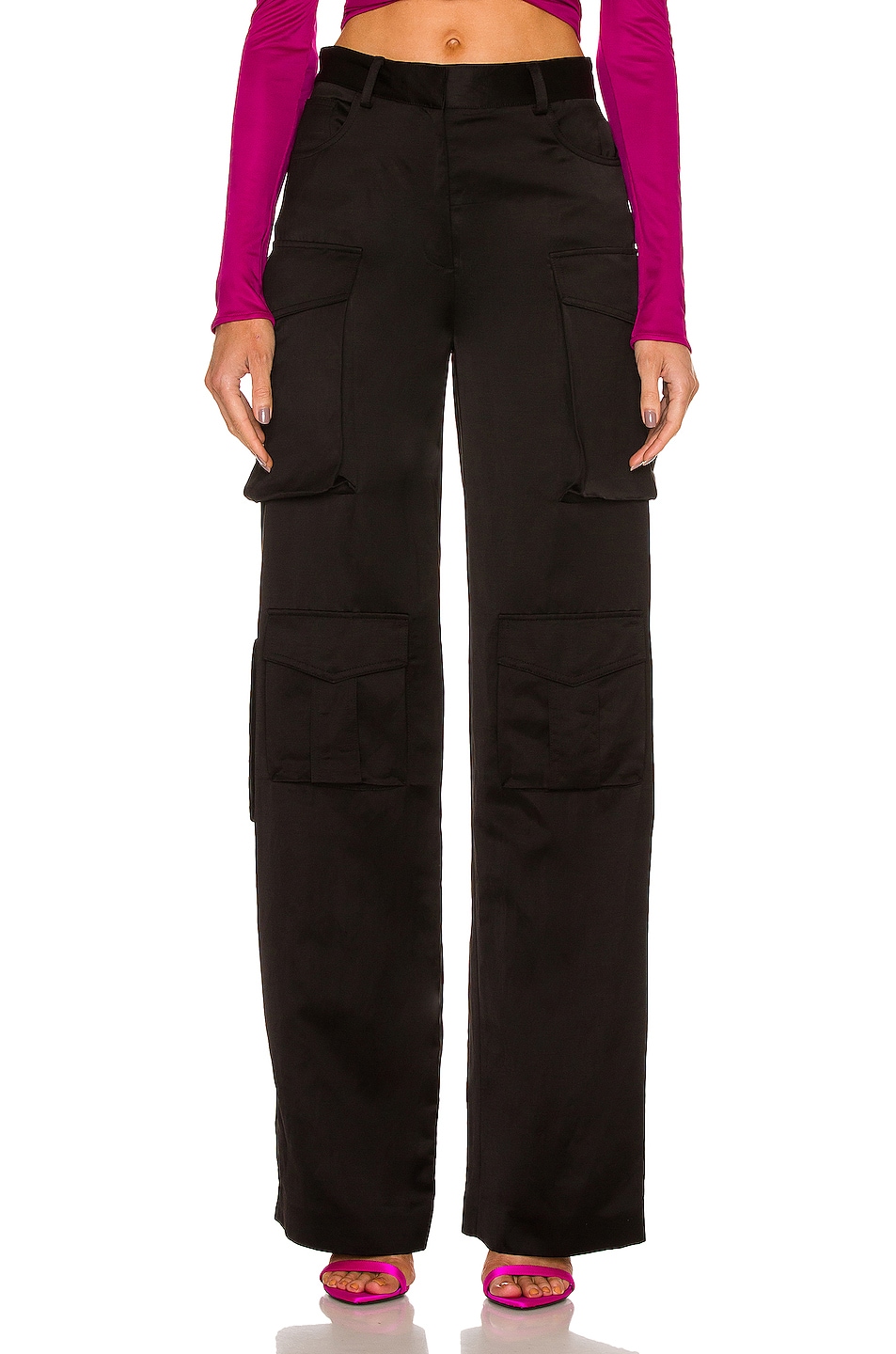 Image 1 of TOM FORD Lustrous Cargo Pant in Black