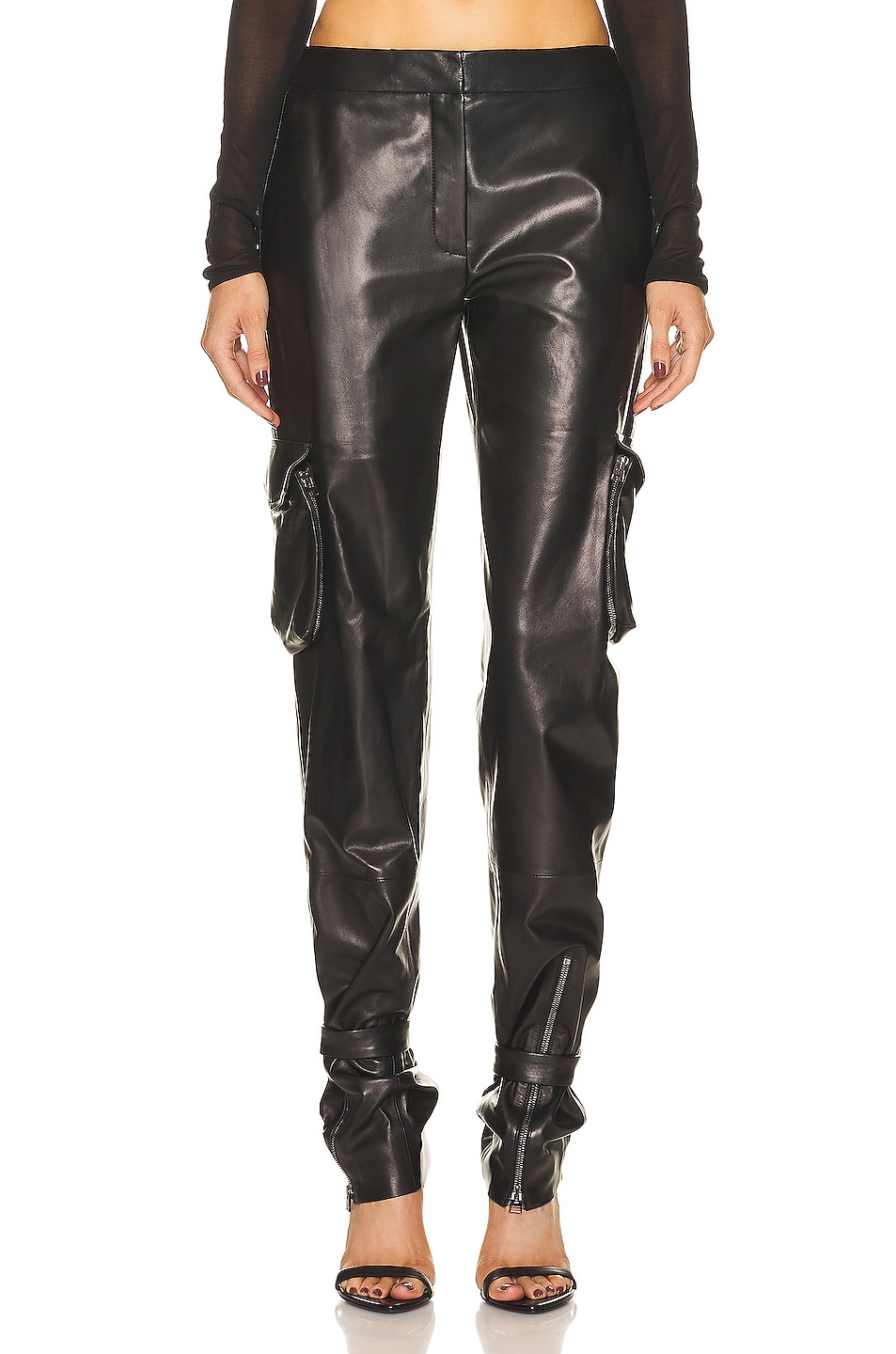 Image 1 of TOM FORD Nappa Cargo Pant in Black