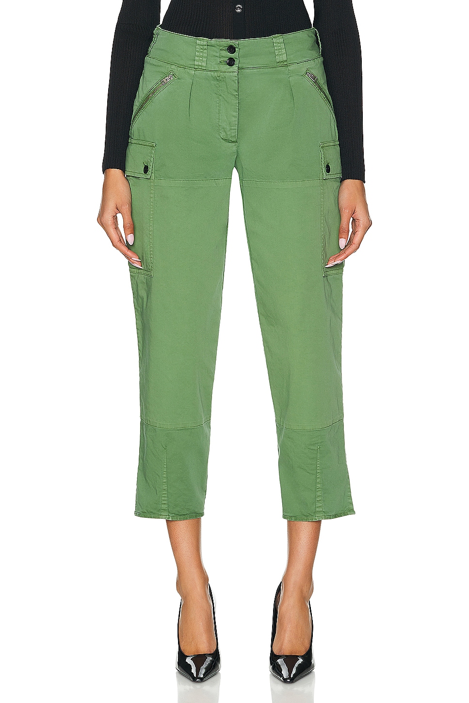 Image 1 of TOM FORD Cargo Pant in Green Spruce