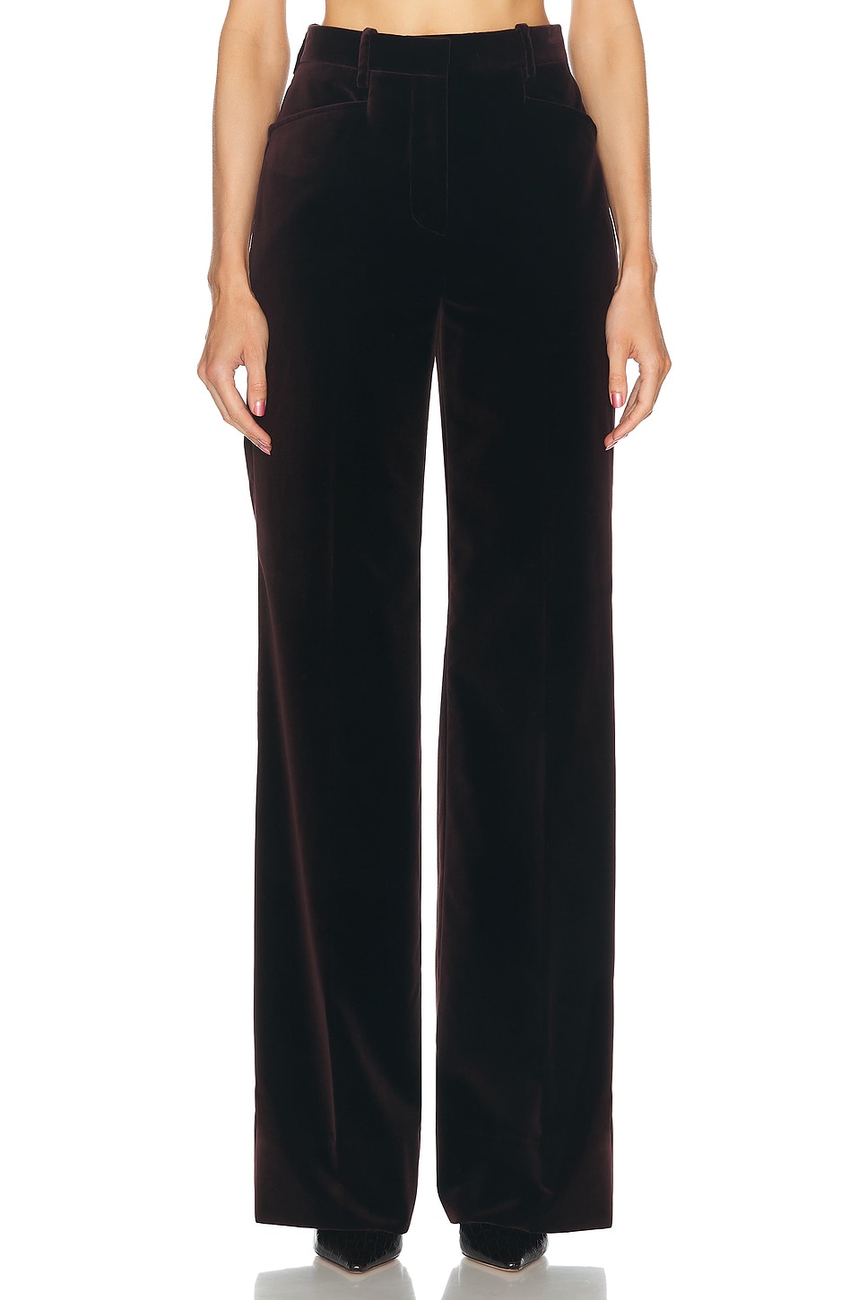 Image 1 of TOM FORD Boot Cut Pant in Dark Oak