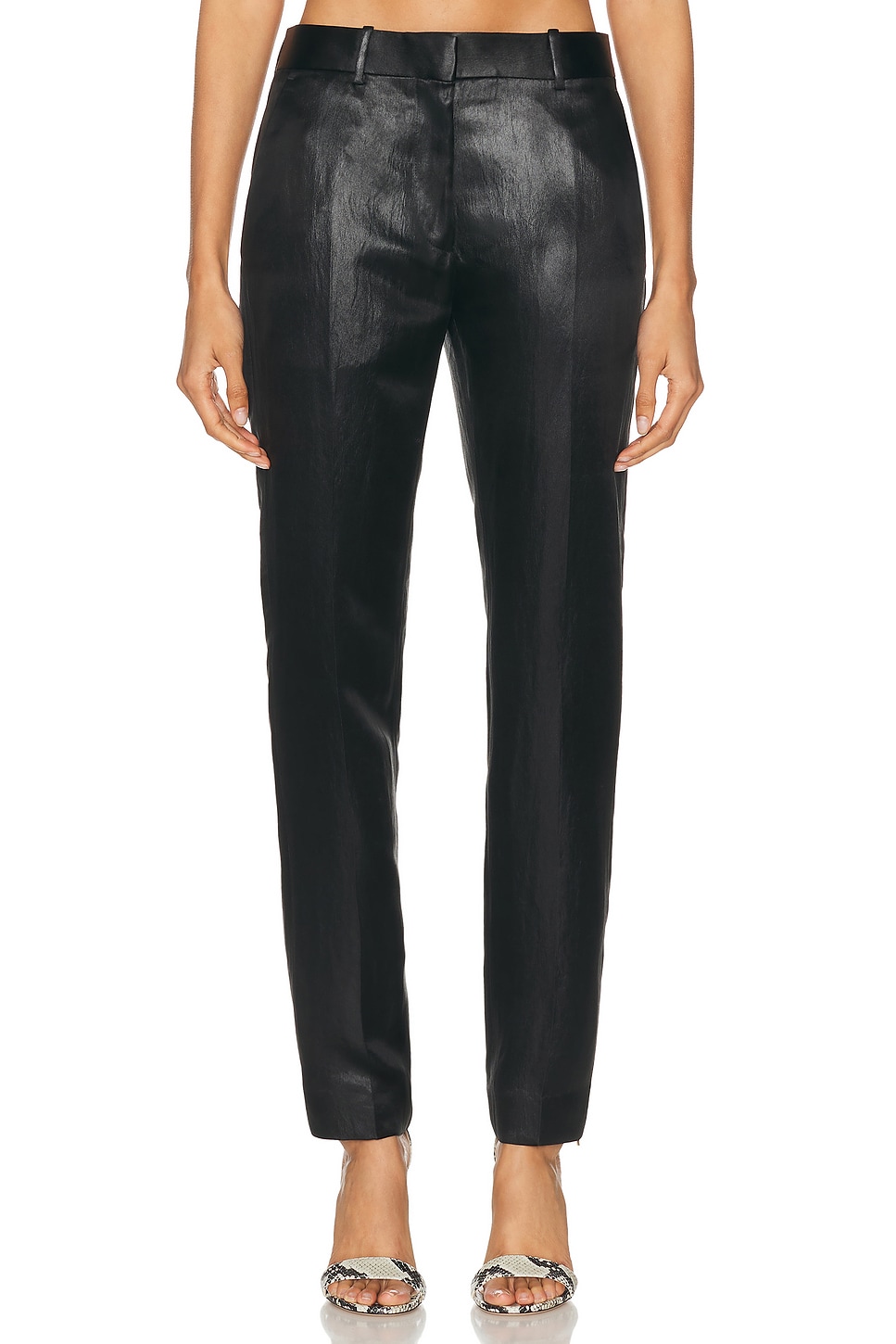 Tailored Skinny Cigarette Pant in Black