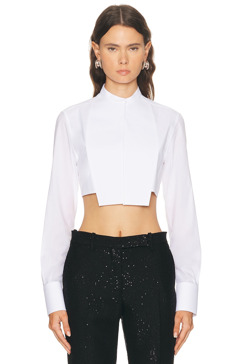 Image 1 of TOM FORD Cropped Shirt in White
