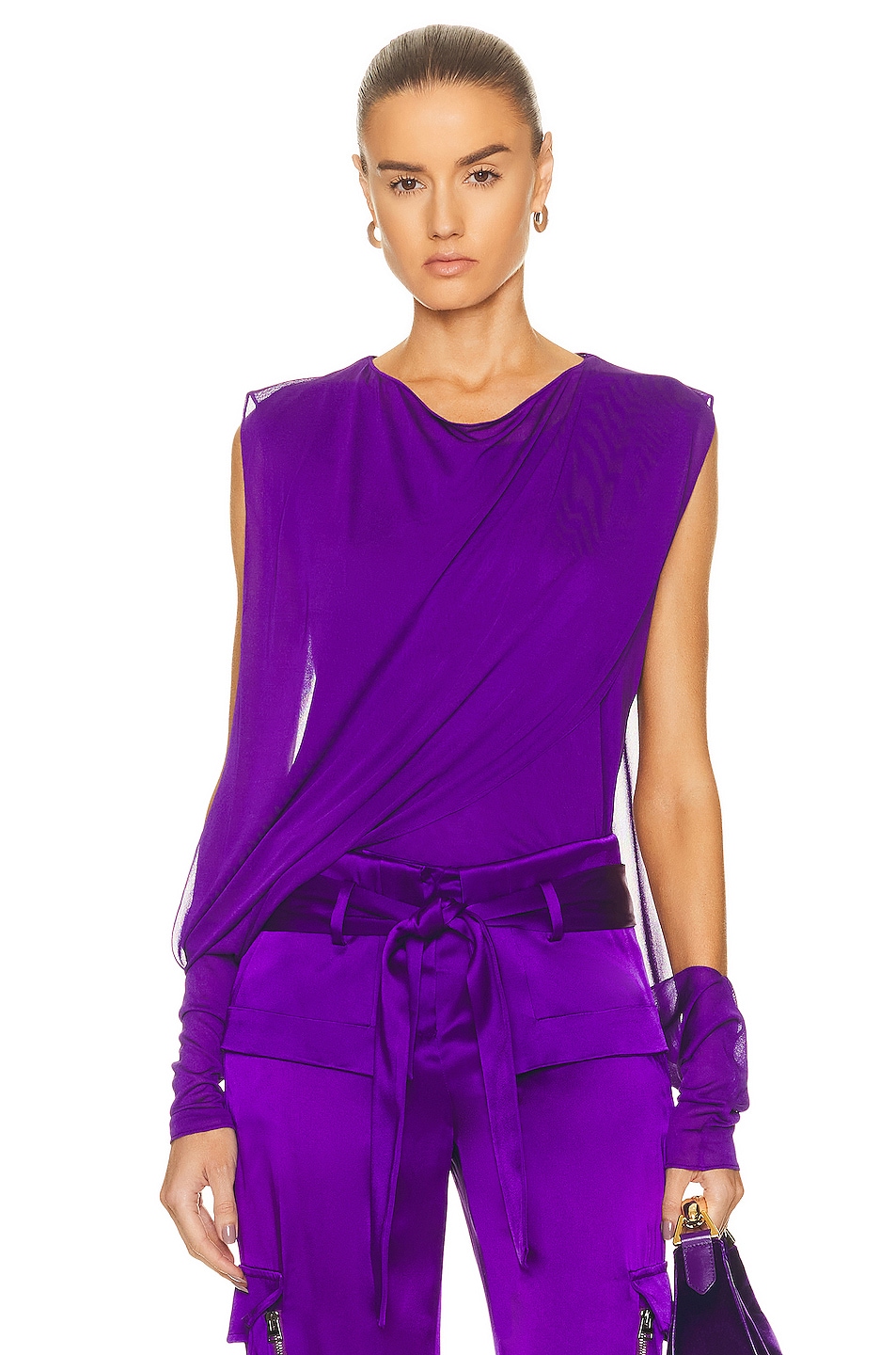 Image 1 of TOM FORD Draped Top in Violet