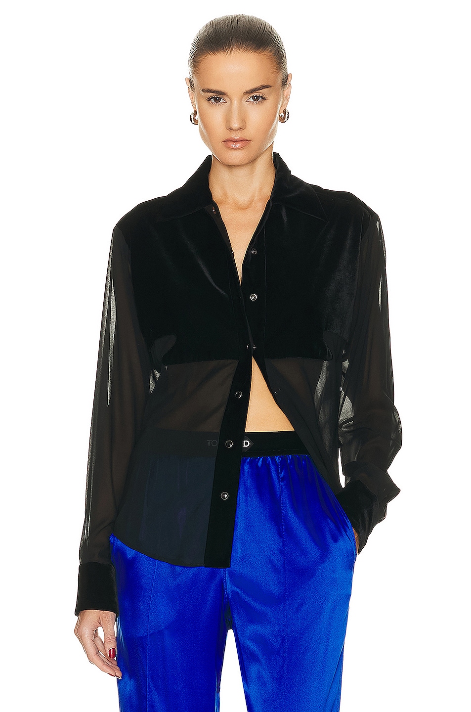 Image 1 of TOM FORD Stretch Shirt in Black