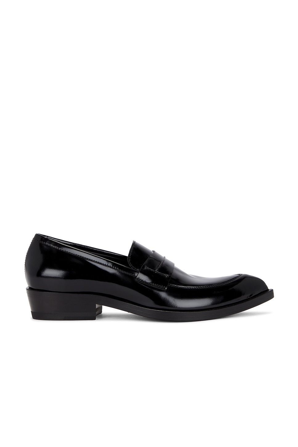 Image 1 of TOM FORD Eva Brushed Leather Loafer in Black