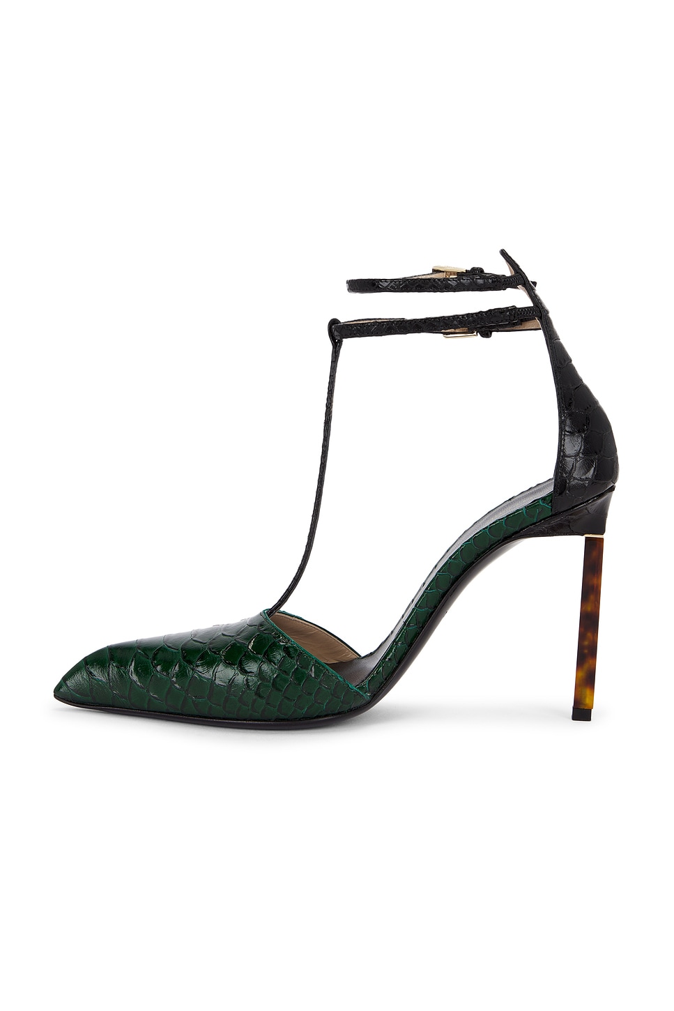Tom Ford - Printed Python T Strap 105 Pump | Plush