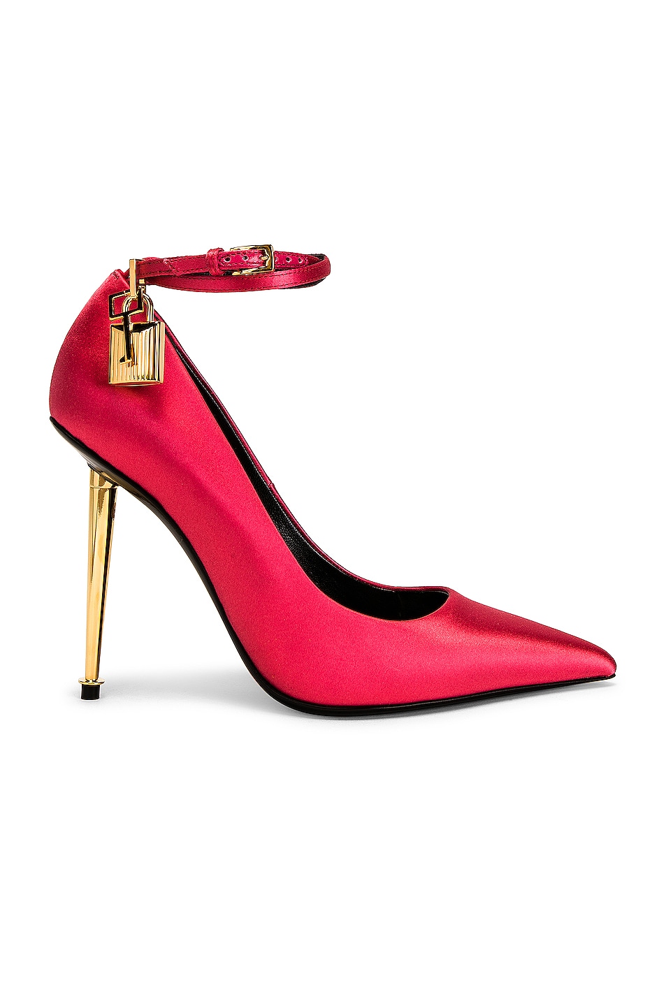 Image 1 of TOM FORD Satin Padlock 105 Pump in Coral Raspberry