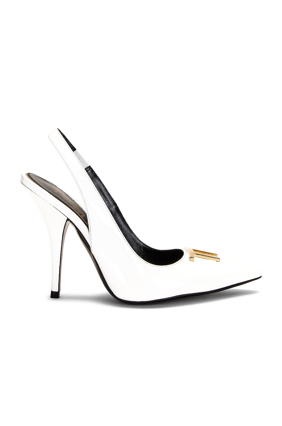 Image 1 of TOM FORD Patent TF 105 Slingback Pump in White