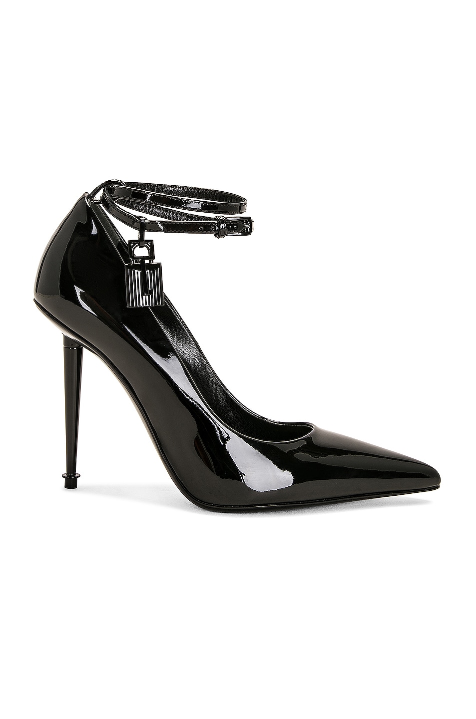 Image 1 of TOM FORD Patent Padlock Pointy 105 Pump in Black