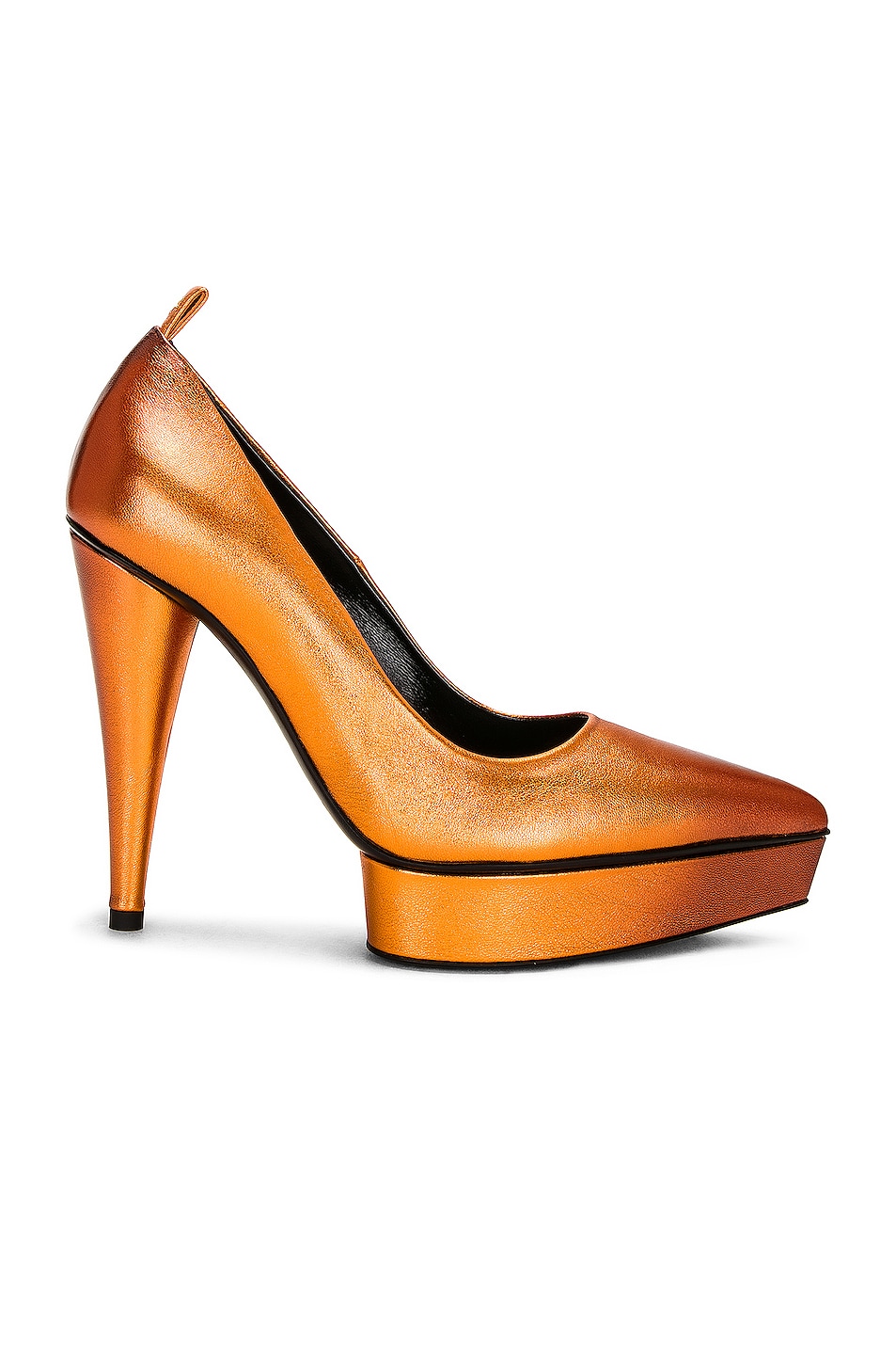 Image 1 of TOM FORD Laminated Cone Heel 120 Pump in Clementine & Mauve