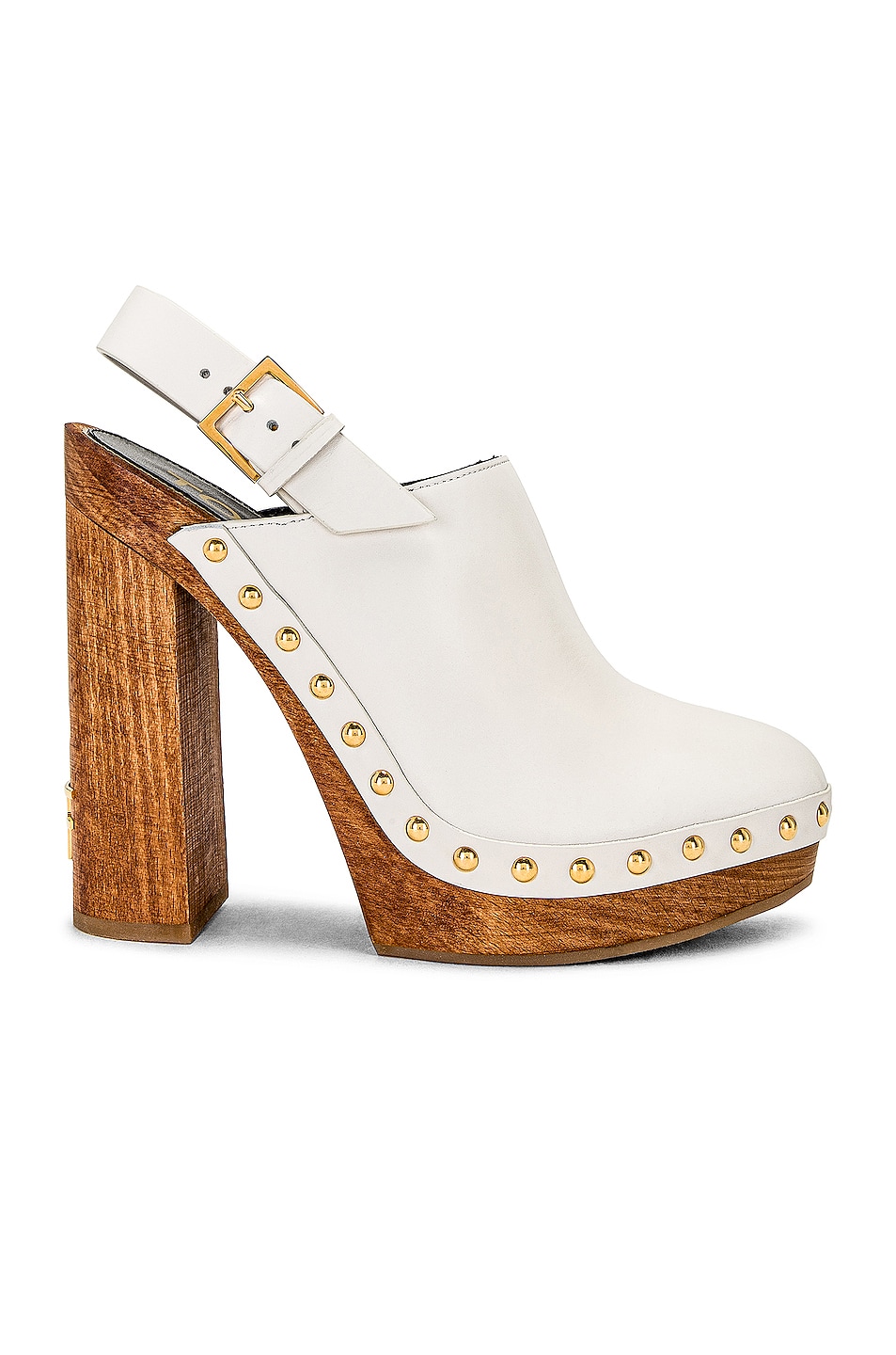 Image 1 of TOM FORD TF Calf Clog in Chalk