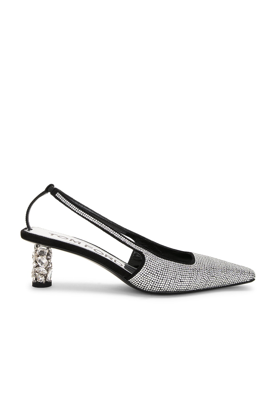 Image 1 of TOM FORD Bejeweled 50 Slingback Pump in Crystal Stones