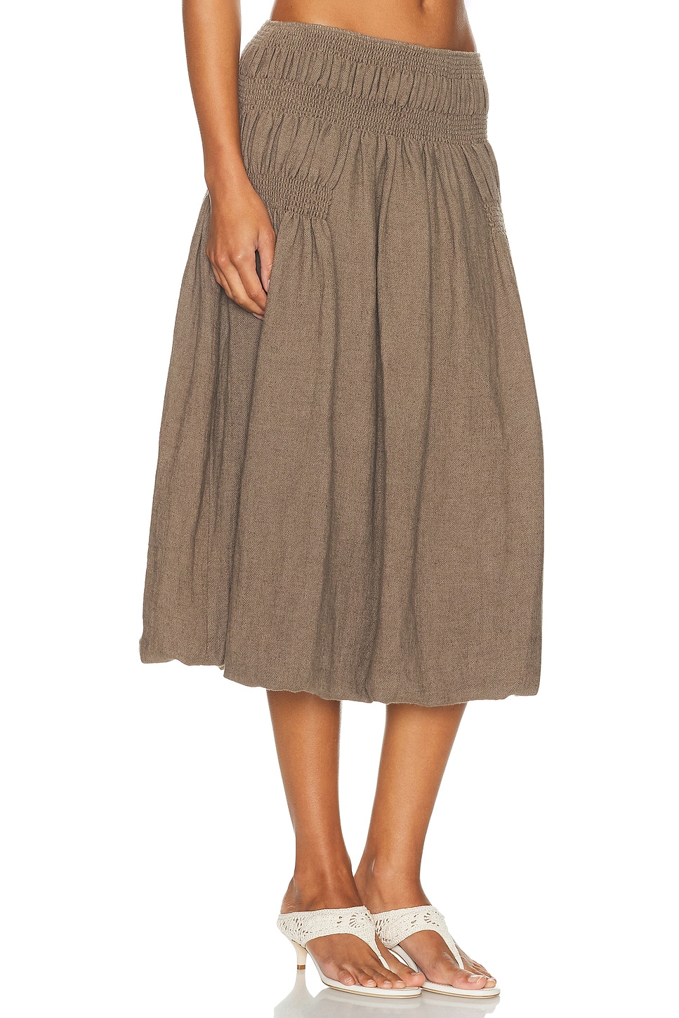 Tg Botanical Raquel Skirt In Brown