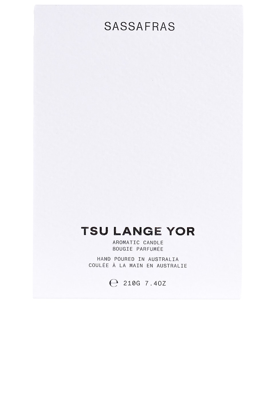 Tsu Lange Yor Sassafras Candle 210g In N,a