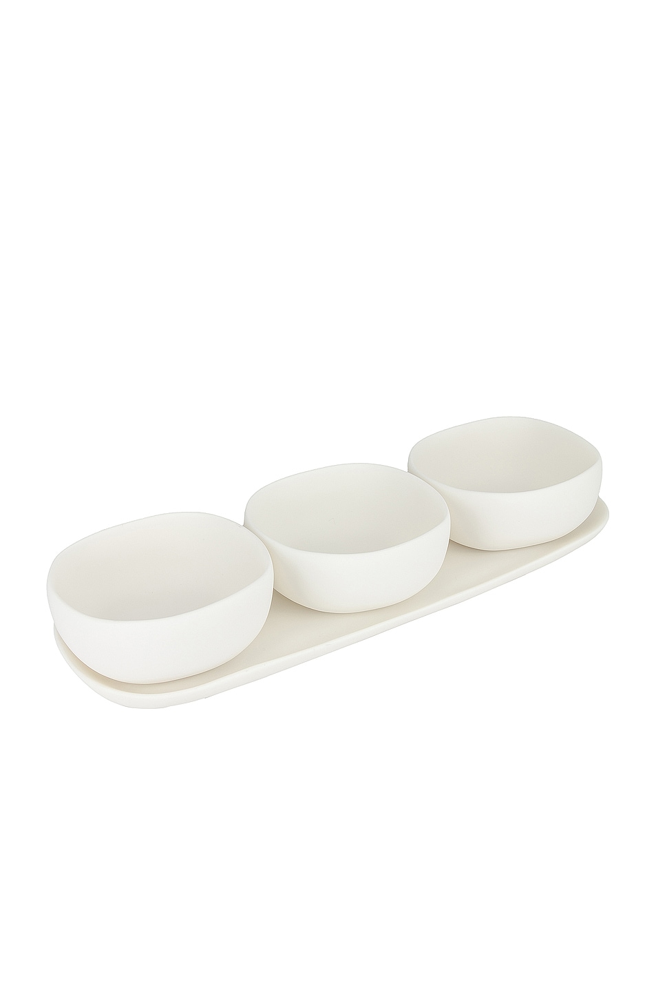 Image 1 of Tina Frey Designs Trio of Bowls on Dish Set in White