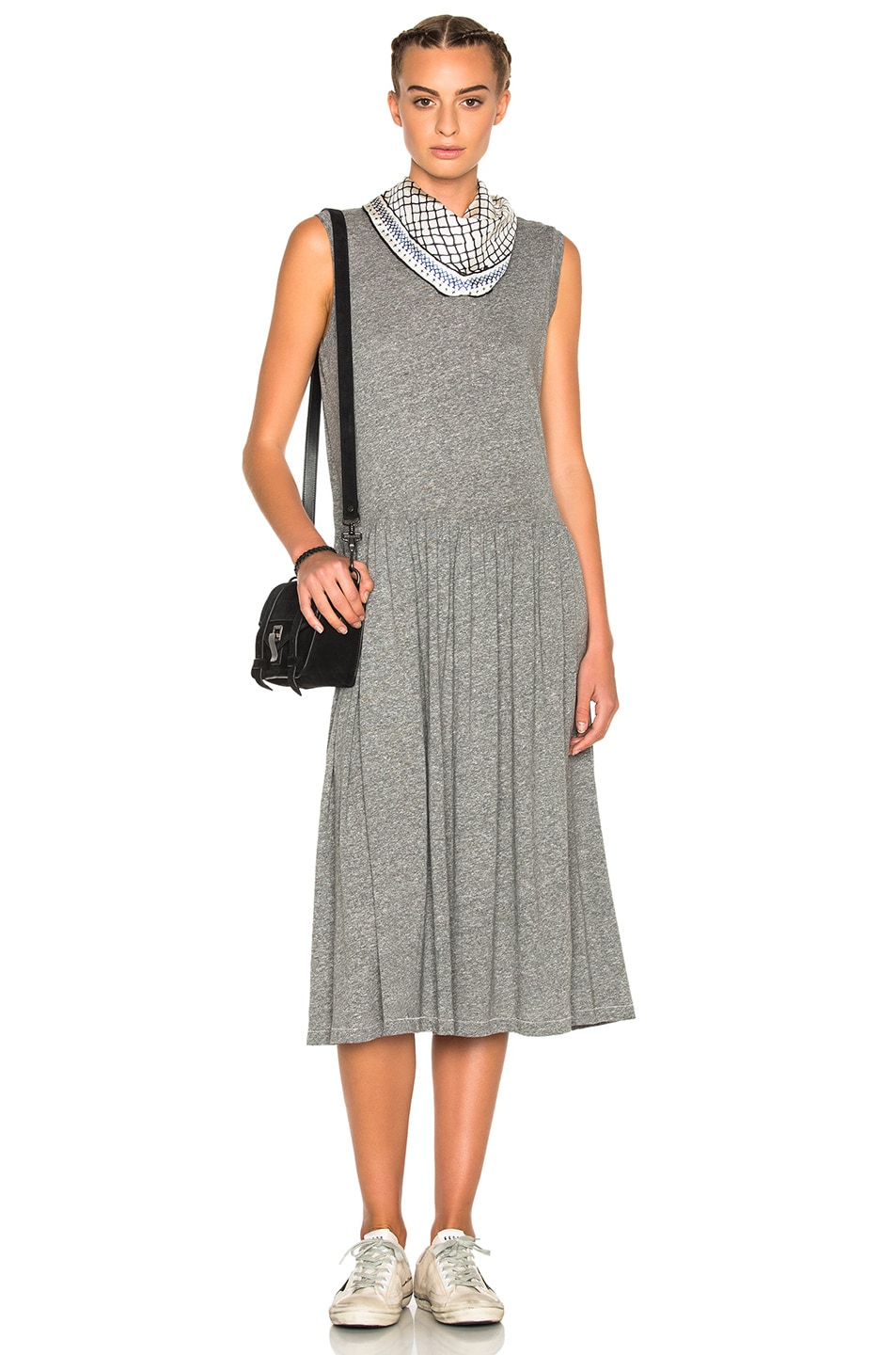 Image 1 of The Great Ruffle Dress in Heather Grey