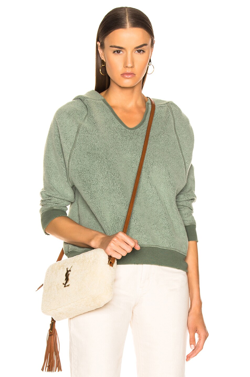 Image 1 of The Great Notch Hoodie in Pine Sherpa