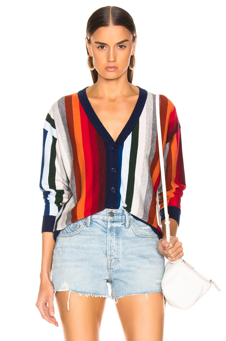 Image 1 of The Great Co-ed Cardigan in Multi Stripe