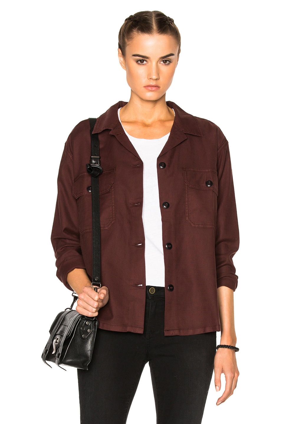 Image 1 of The Great Army Shirt Jacket in Wine