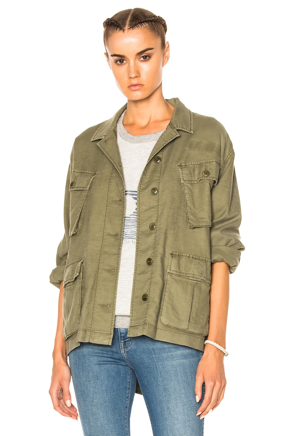 Image 1 of The Great Commander Jacket in Faded Army