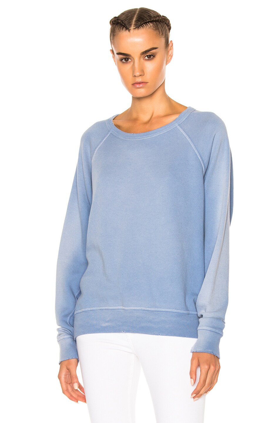 Image 1 of The Great Sun Faded College Sweatshirt in Pale Blue