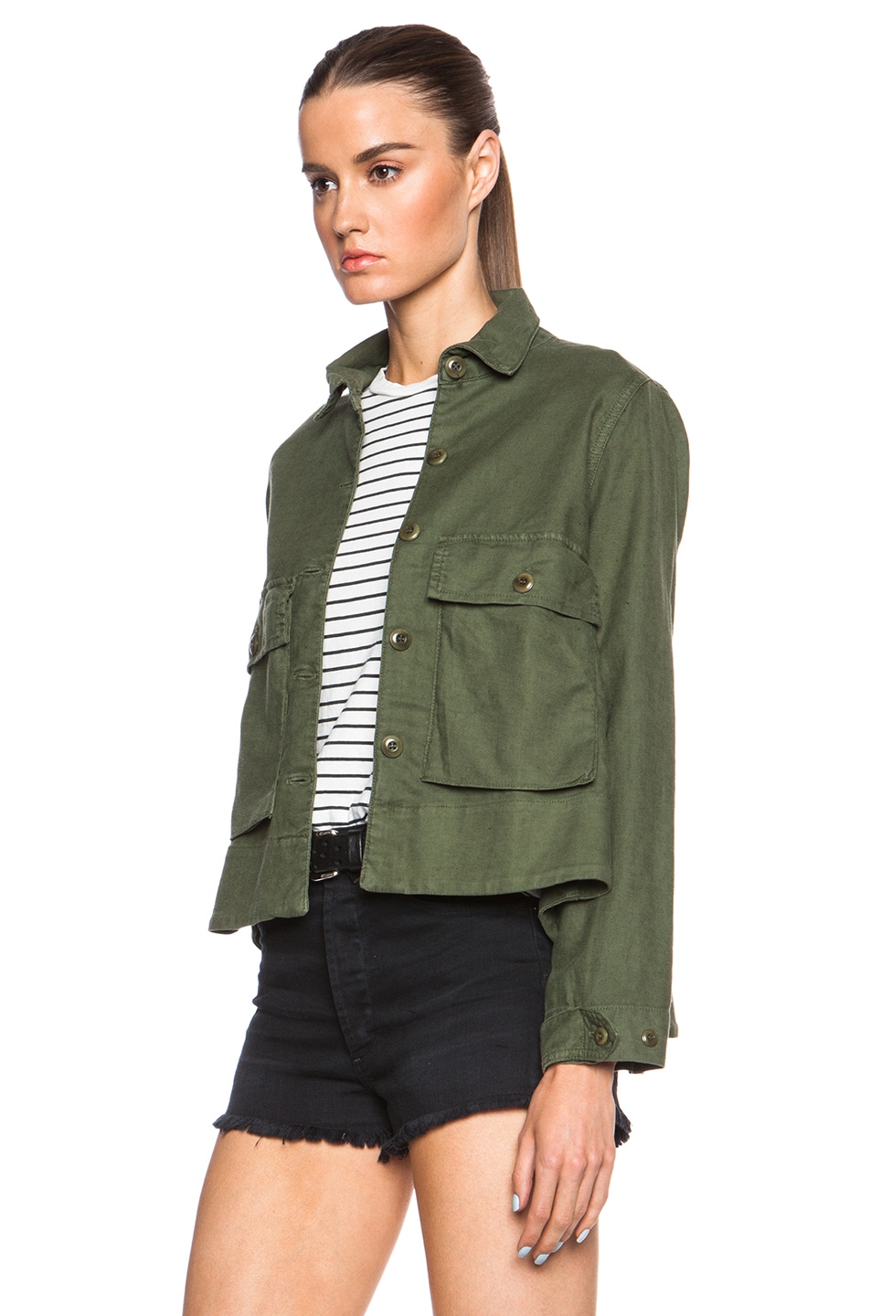 The Great. THE DENIM SWINGY JACKET main image 0