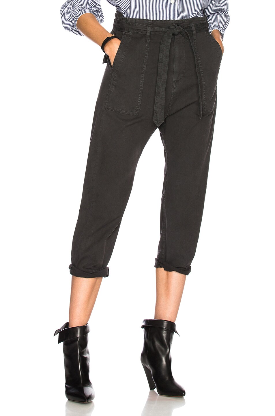 Image 1 of The Great Convertible Trouser Pant in Washed Black