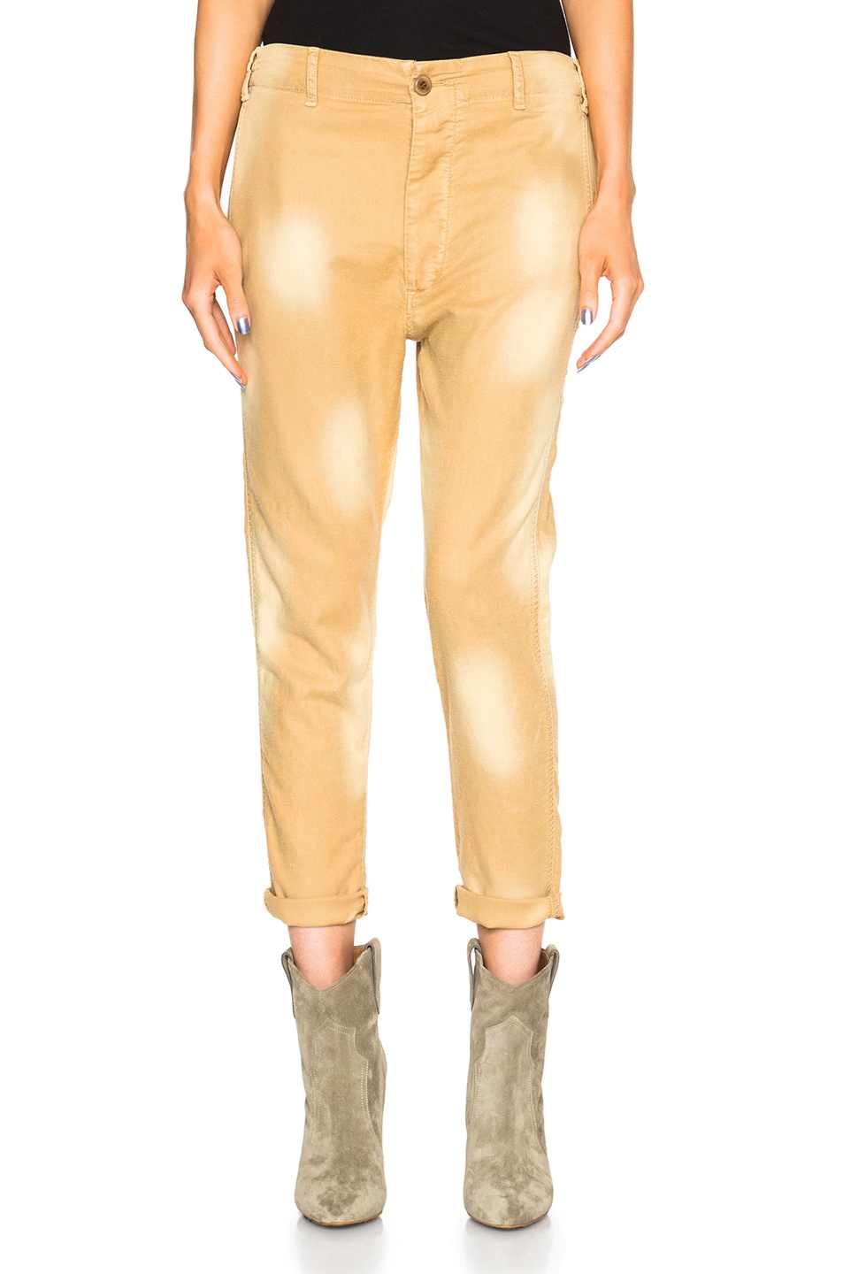 Image 1 of The Great Slouch Slack Pants in Washed Khaki