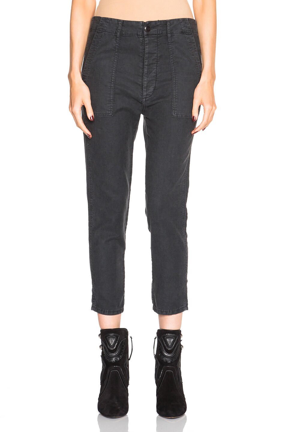 Image 1 of The Great Slouch Army Pants in Washed Black