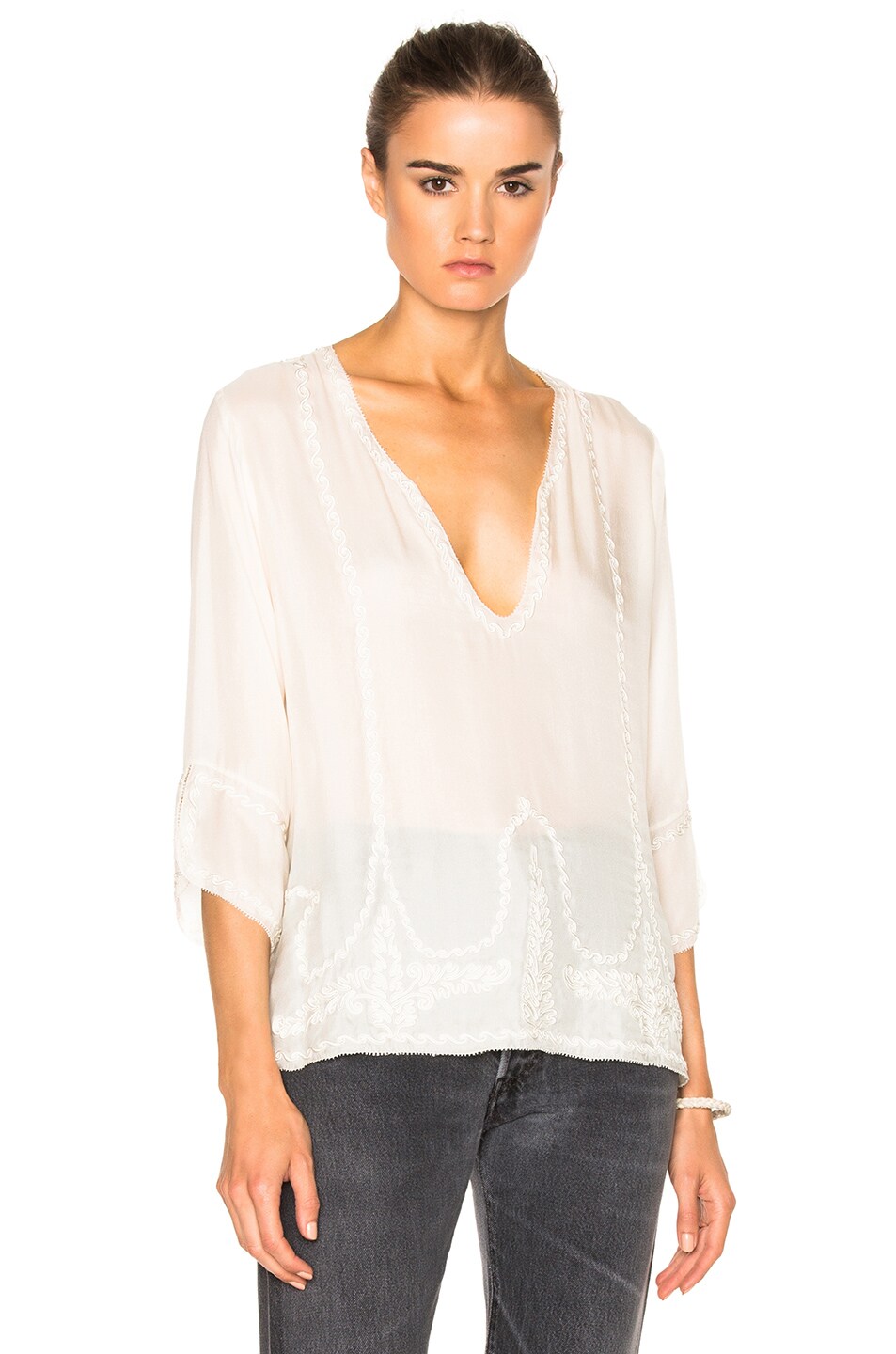 Image 1 of The Great Folk Top in Cream