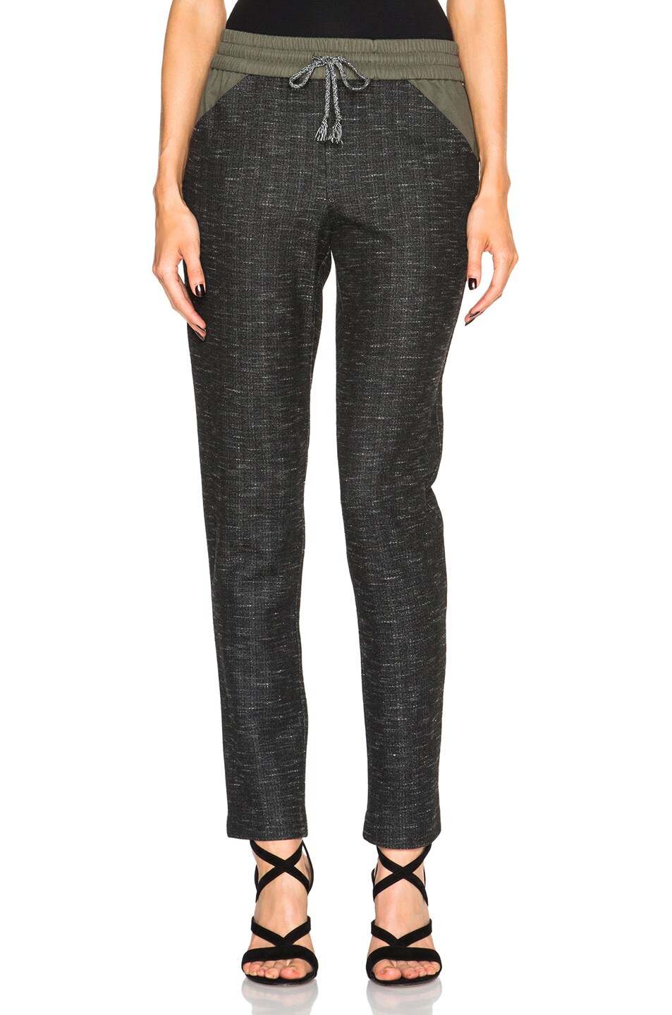 Image 1 of Thakoon Jersey Combo Pant in Charcoal