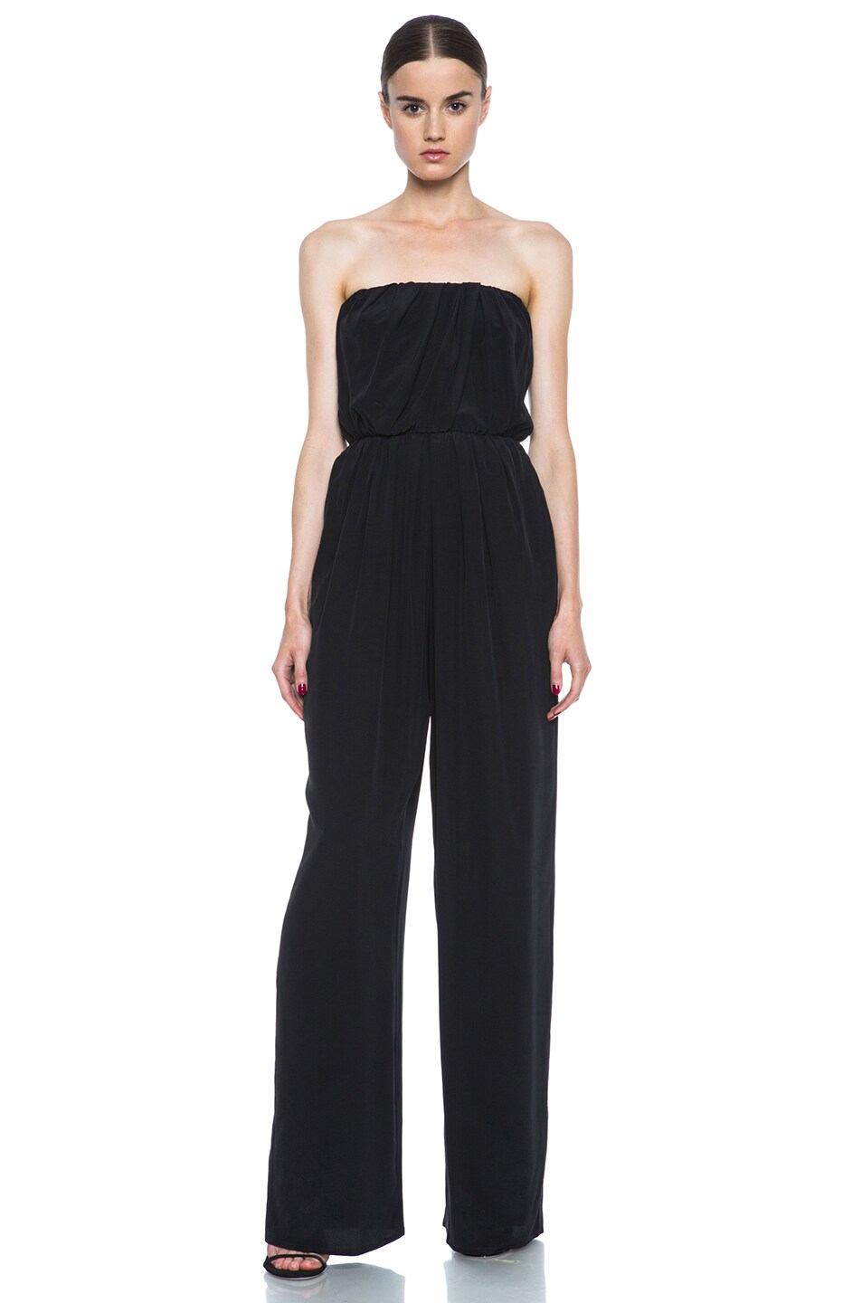 Image 1 of Thakoon Addition Silk Jumpsuit in Black
