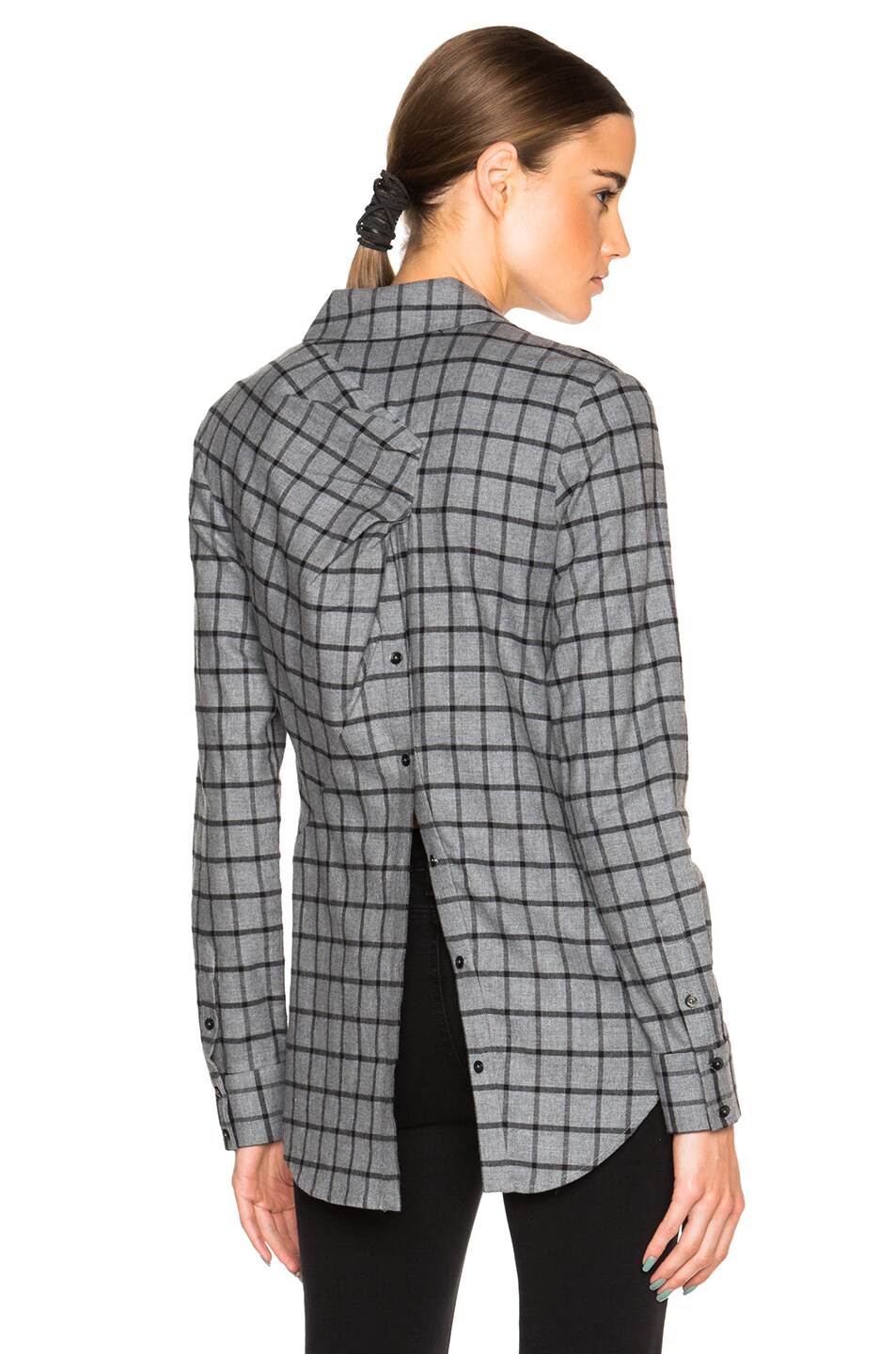 Image 1 of Thakoon Open Back Shirt in Grey