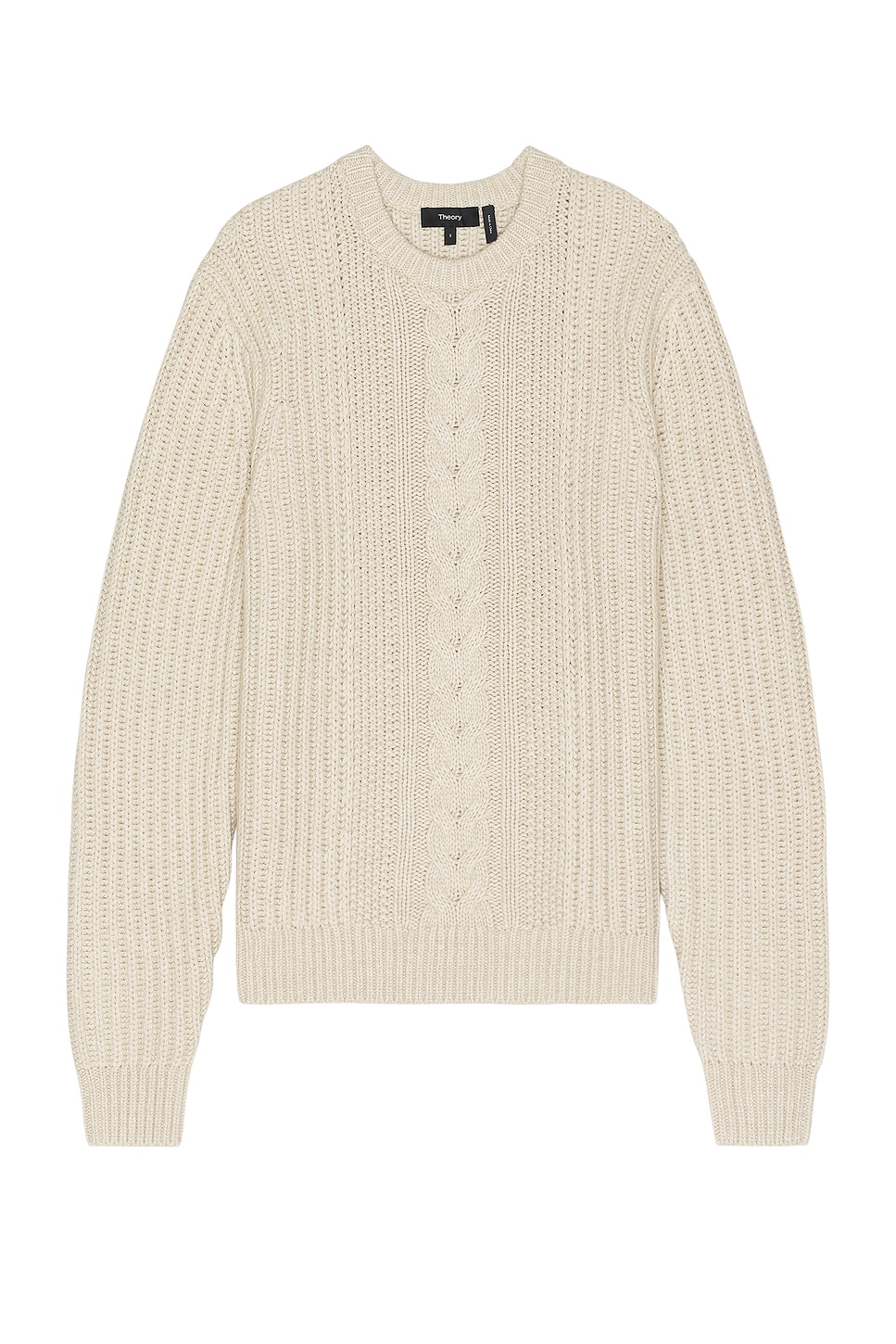 Image 1 of Theory Vilare Dane Wool Sweater in Light Beige Melange